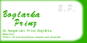 boglarka prinz business card